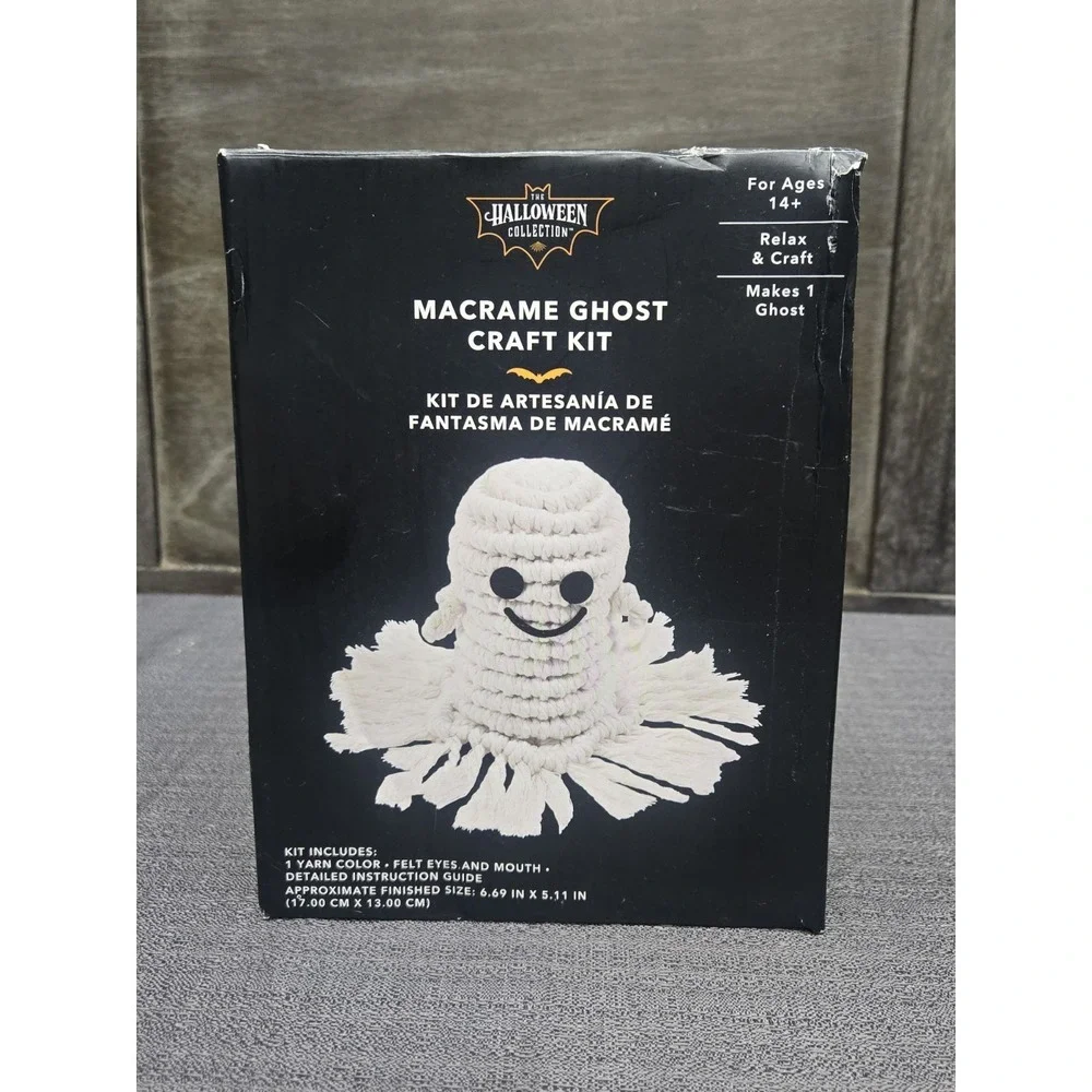 The Halloween Collection 2025 Crochet & Macrame Ghost Craft Kit by Aldi - 2 Kits